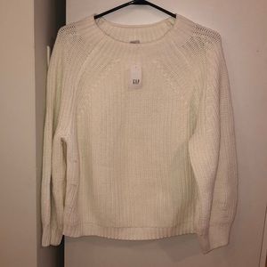 Knit white sweater. Brand new. Tag on